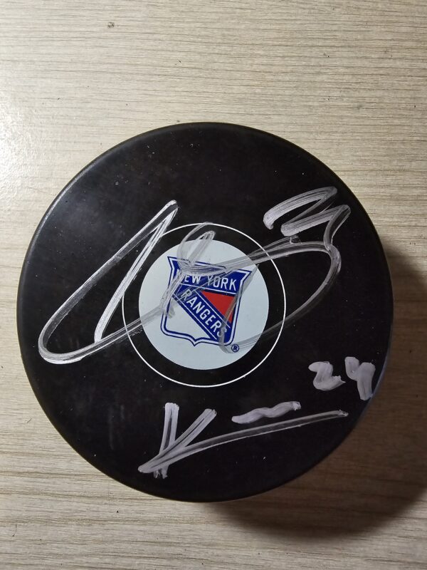 Combo Filip Chytil And Kappo Kakko Signed Duo Puck