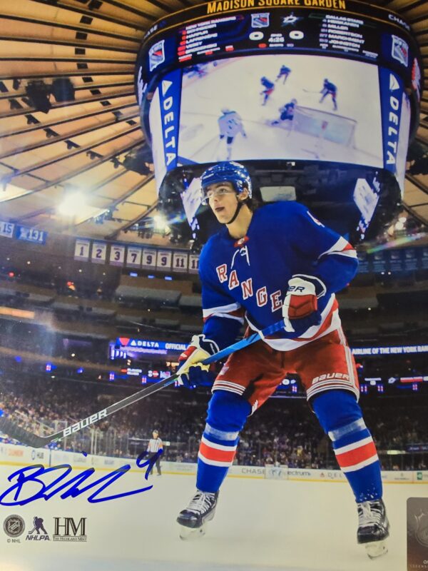 Braden Schneider Signed MSG Shot 8x10 or 16x20